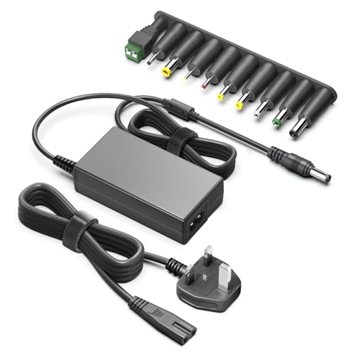 TAIFU Universal 12V Power Supply Cable 5A 4A 3A Adapter for MSI/HP/Dell/Acer/AOC/Z-Edge/Gawfolk/Crua Monitor Beelink KAMRUI Acepc Bmax Mini PC Wahoo Kickr Bike Humax Freesat Box Zebra Printer Charger
