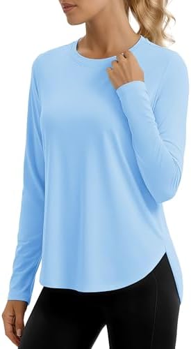 MAGCOMSEN Women's UPF 50+ UV Protection Long Sleeve Sun Shirt Qui...