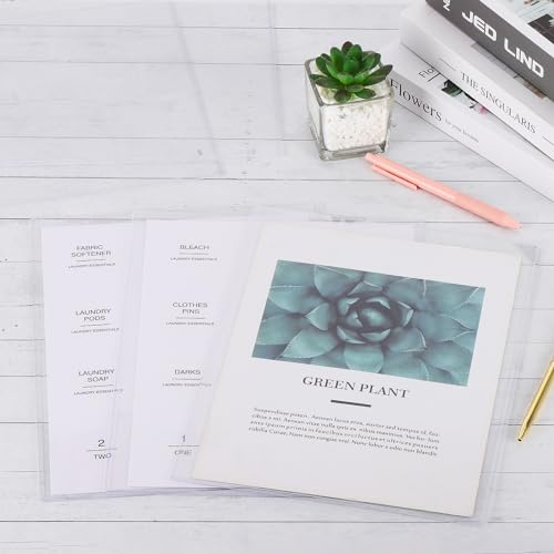 5 Pcs Rigid Print Protectors 8.5\'\'x 11\'\' Waterproof Plastic Sheet Protectors for Prints Photos Postcard Poster(Clear) - Thumbnail 7