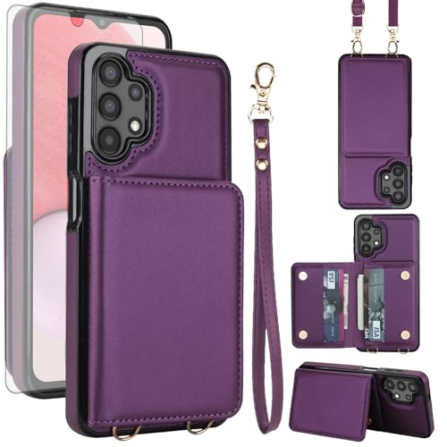 Housse Samsung Galaxy A13 4G pour voyager léger avec porte-cartes et protection d'écran