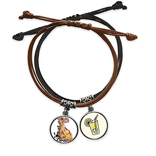 Bracelet paon en cuir fait main - Cadeau idéal avec silhouette d'animal artistique