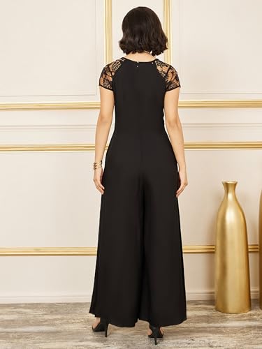 Image of Miss Chase Women's Self Design Cut-Out Georgette Jumpsuit