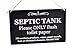 Price comparison product image Stylish and Bold, Black and White, SEPTIC TANK Sign | Plaque | Notice for Toilet | Bathroom | W.C | only flush toilet paper | Information Notice | Other Styles Available.