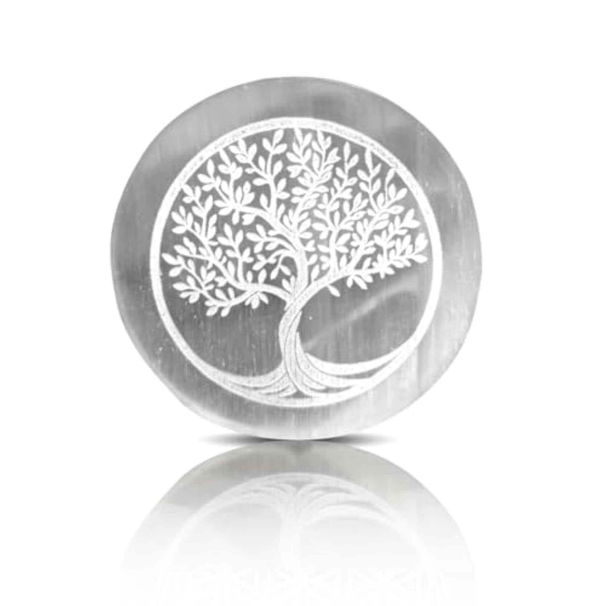 OrgoniteShop Selenite Charging Plate, 3 Inch Diameter