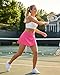 Stelle Women's Tennis Golf Skirts High Waisted with Pockets Inner Shorts for Athletic Skorts Sports Running Pickleball (Dreamhouse Pink,S)