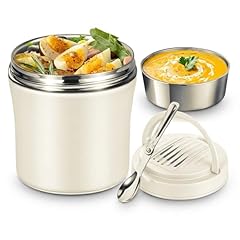 1 piece insulated vacuum food can（white）