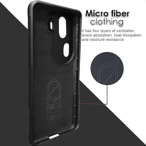Image of A rtistque Liquid Silicone Stripes Back Cover Case for Oppo Reno 11 Pro 5G | with Camera Protection | with Inner Fabric | Anti Slip Grip | AirBag Case - Black