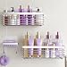 ODesign Shower Caddy Basket with Hooks Soap Dish Holder Shelf for Shampoo Conditioner Bathroom Kitchen Storage Organizer SUS304 Stainless Steel Adhesive No Drilling - 3 Pack