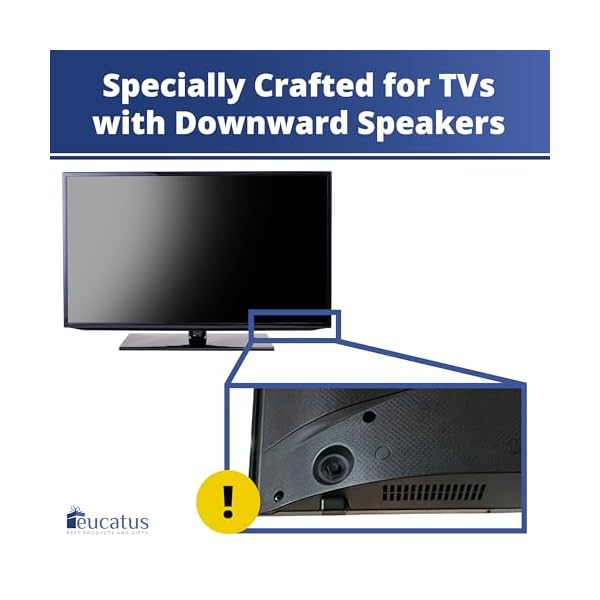 EUCATUS BEST PRODUCTS & GIFTS TV Speaker Passive Amplifier Set: Redirect Home Theater Sound Toward You, Not The Floor. Improve Sound Clarity. Great for Moms, Dads, Audiophiles, Seniors - Image 6