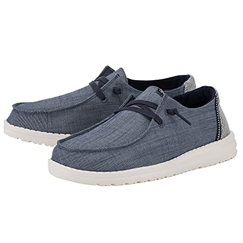 Image of HEYDUDE Women's Wendy Washed Canvas | Women's Shoes | Women's Lace Up Loafers | Comfortable & Light-Weight