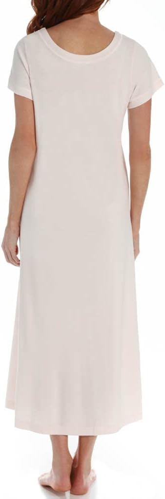 P-Jamas Women's 375660 Butterknits Long Nightgown With Short Sleeves - Image 4