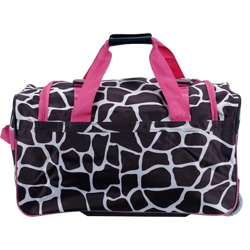 Image of Rockland Rolling Duffel Bag, Black, 22 inch