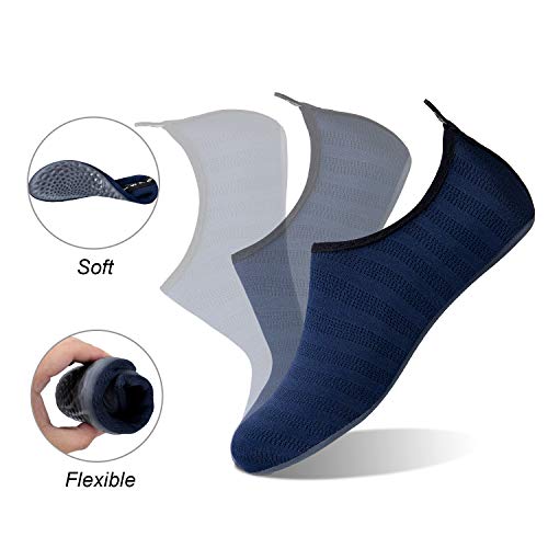 Image of WateLves Water Shoes for Womens Mens Barefoot Quick-Dry Aqua Socks for Beach Swim Surf Yoga Exercise New Translucent Color Soles