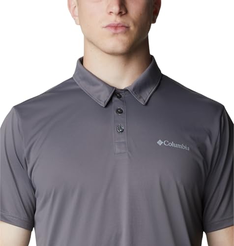 Image of Columbia Men's Solid Regular Fit Hike Polo