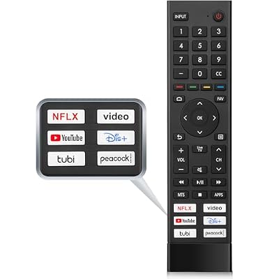 Replacement for Hisense Smart TV Remote Control,Universal for Hisense 4K UHD Android Smart TVs (Not for Fire & Roku TV)