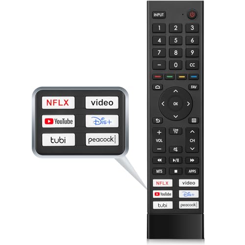 Replacement for Hisense Smart TV Remote Control,Universal for Hisense 4K UHD Android Smart TVs (Not for Fire & Roku TV)