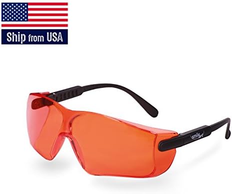 Adjustable Safety Eyewear UV400 Orange Lens Shooting Glasses ANSI (US stock)