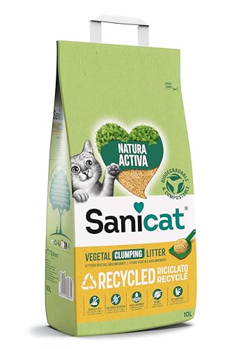 Sanicat Natura Activa - Arena de pellets de pino para gatos (10 L)