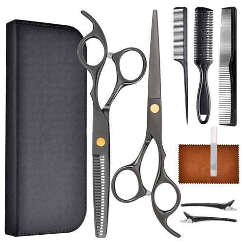 Hair Cutting Scissors Shears Kits, Professional Haircut Scissors Set with