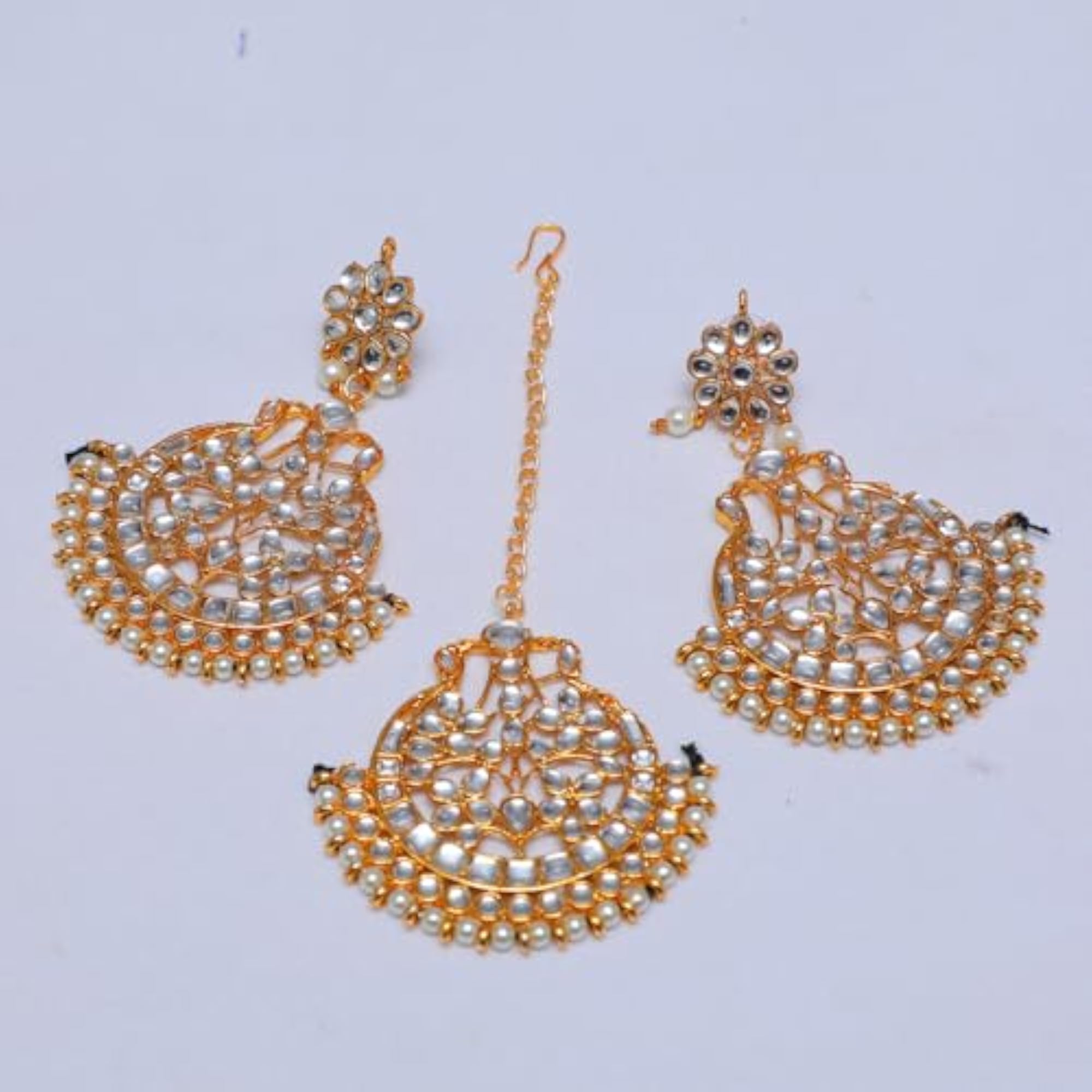 Gold Plated Kundan Choker Necklace Set