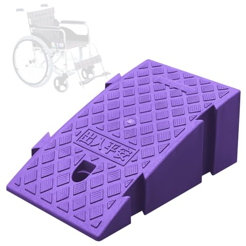 GZKDKZB Rampa Antideslizante para bordillos, rampas de umbral de plástico, rampas para bordillos de Entrada de vehículos con elevación de 16/19 cm, rampas para sillas de Ruedas para aceras