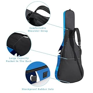 Housse étanche pour guitare acoustique avec double bandoulière et poche Motif cosmonaute dans l’espace, Multicolore 06… - Les Beatles, Paul McCartney, John Lennon, RIngo Starr, George Harrison Housse étanche pour guitare acoustique avec double bandoulière et poche Motif cosmonaute dans l'espace, Multicolore 06… – Image 3