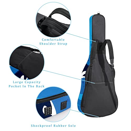 Housse étanche pour guitare acoustique avec double bandoulière et poche Motif cosmonaute dans l’espace, Multicolore 06… - Les Beatles, Paul McCartney, John Lennon, RIngo Starr, George Harrison Housse étanche pour guitare acoustique avec double bandoulière et poche Motif cosmonaute dans l'espace, Multicolore 06… – Image 4