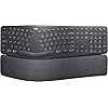 Logitech Ergo K860 – Teclado ergonómico inalámbrico con reposamuñecas, diseño de teclado dividido para Windows/Mac, Bluetooth o conectividad USB (renovado)
