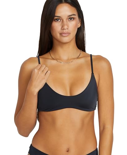 Volcom Women's Simply Seamless Crop Bikini Top, Black4