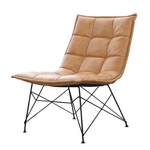 ガルト(Gart) リクライニングチェア イエロー PU生地 幅60cm ファリーヌ