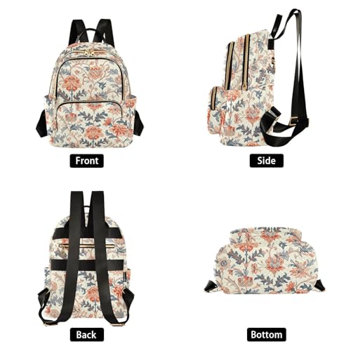 Mochila azul de 12.5 pulgadas William Morris informal para mujer 2