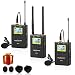 Produktbild Kabelloses Lavalier Mikrofon System, zhuosheng WM10 100 Kanäle mit 2 Bodypack Sender, tragbarer Empfänger, XLR, 3,5 mm Ausgänge, Blitzschuh-Halterung für Camcorder, DSLR-Kameras