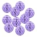 PATIKIL 15cm ハニカムボール ポンポンフラワーボール 10個パーティーハンギングペーパーフラワーボールデコレーション誕生日 飾り付け 結婚式ホームバックドロップデコ パープル