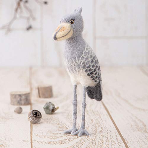 羊毛フェルト　ハシビロコウ Amazon.co.jp: 【スターターセット（針・マット）付き