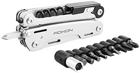 Roxon S801S Strom Multitool Pliers-Outdoor Multi Tool, Multitool with Extra Bits Group and Black Case. Pocket Multi Tool for Camping, and Hiking