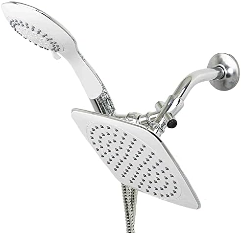 Home Basics Sunbeam Dual Massager W Shower Head, Chrome