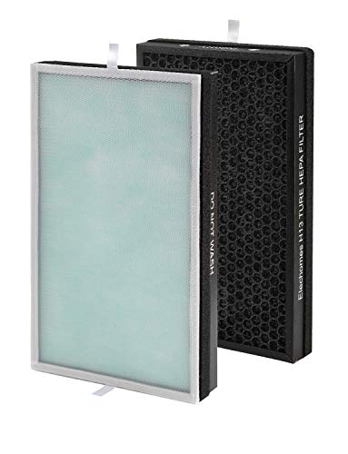 Elechomes Air Purifier P300 Replacement Filter, 4-Layer Filtration Includes Removable and Washable Pre-Filter, True HEPA Filter, and High-Efficiency Activated Carbon Filters, 1 Pack