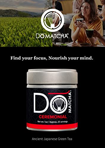 Domatcha, Ceremonial Matcha Powder, Authentic Japanese Green Tea, 1 Oz #TOP1