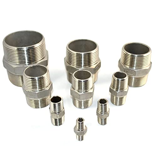 Image of DAN SPEED Hex Nipple 3 /4 inch Male 304 Stainless Steel threaded Pipe Fitting NPT (3 /4 inch)