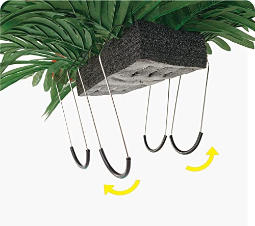 Henomo Headstone Flowers Saddle For Cemetery,Outdoor Grave Decorations Colors Non-Bleed And Easy Fit - Purple Rose And Orange Hydrangea Mix Arrangement,Handmade #TOP5