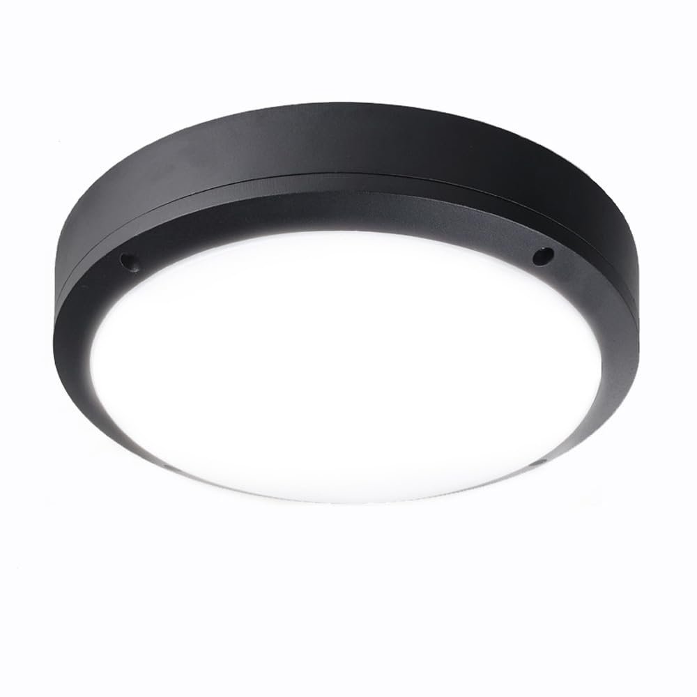 SXECAEPS Modern creative chandelier Modern Black Ceiling Light Fixture - 12W LED Motion Sensor for Outdoor, Porch, Patio, Stairs, Backyard Waterproof, 3000K Warm White
