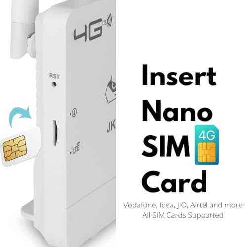 Image of JK Vision 4G WiFi Router Dongle Device, Support All sim Cards, Speed Upto 150Mbps, Support DVR, NVR, WiFi Camera Compatible with All Brand Sim