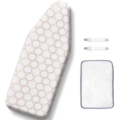 SheeChung Small Ironing Board Cover and Pad 12.5x32 Mini Iron Board Cover