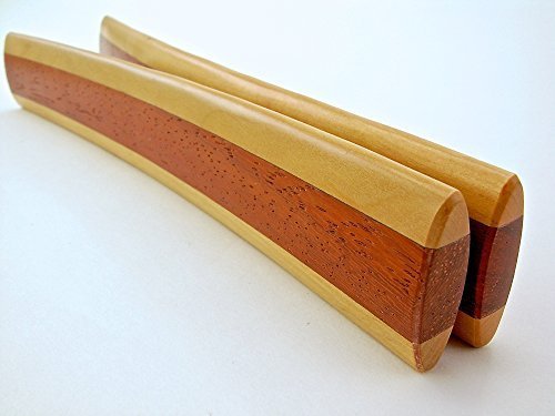 Pea Patch Minstrel-style Laminated "Duo-tone" Boxwood-Padauk Bones, regular