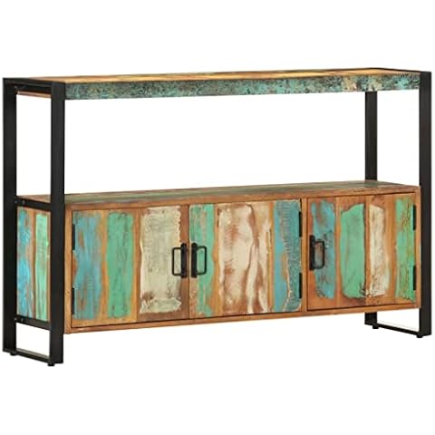 vidaXL Aparador de Madera Maciza Reciclada Cover