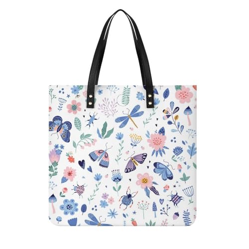 Sac à bandoulière papillon fleur pour femmes le grand cabas idéal pour vos voyages