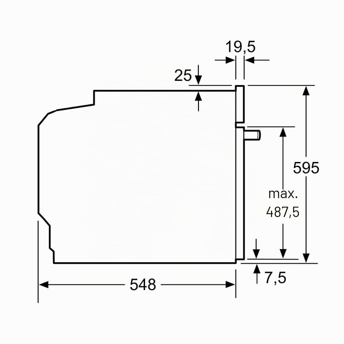 Bosch Four série 6, fonction AirFry, recettes pré-programmées, noir, HBG536ES4