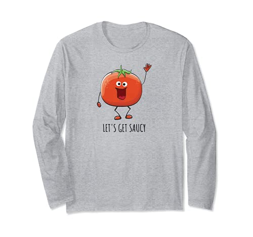 Kawaii Tomate Mignonne Drôle, soyons audacieux Manche Longue