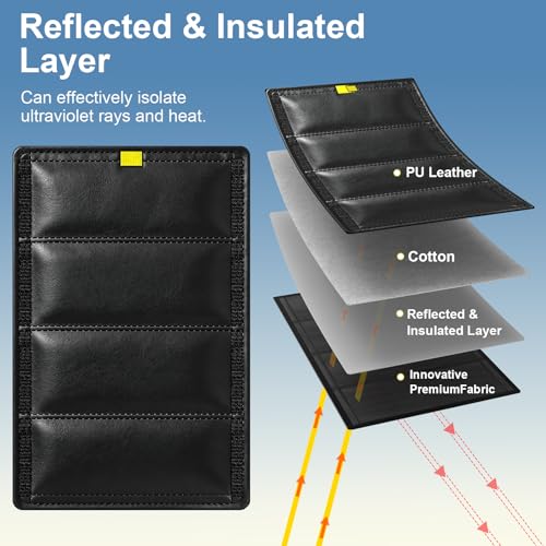 Image of RV Door Window Shade Cover - RV Blackout Window Cover with UV Protection and Privacy Features (25 * 16 in) Foldable Magnet Design, Waterproof Fabric (Black1, 2 Pack (25 inch L x 16 inch W))