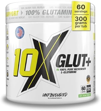 L-Glutamine Powder – 300g, 60 Servings, Micronized, 100% Vegan, U...